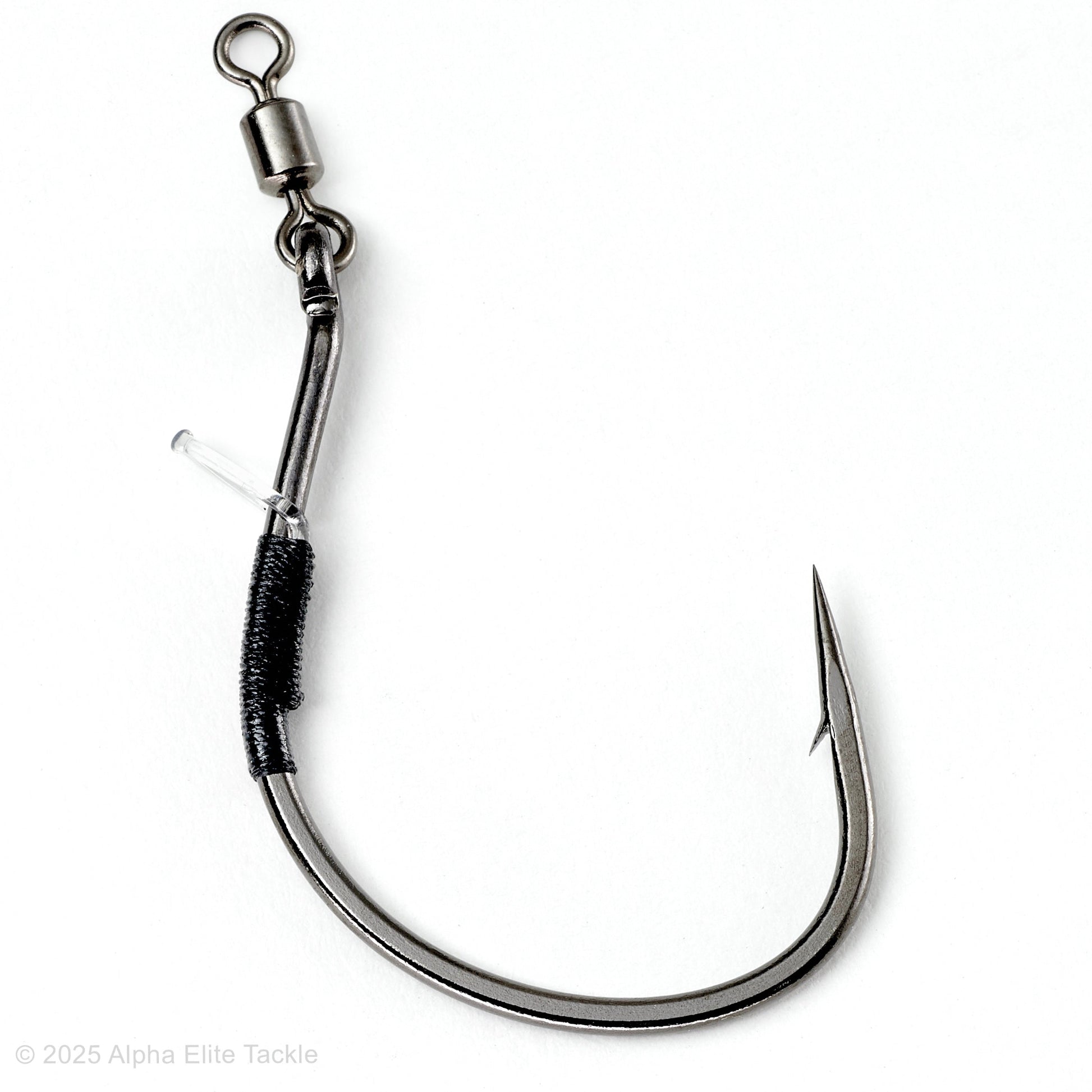 Close up of the Hayabusa NSS Perfection II hook on a white background