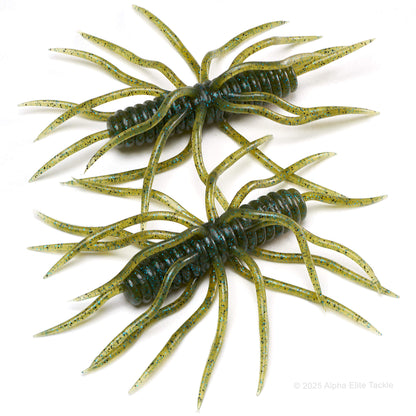 Close up of two Hideup Coike Thunder in the color Green Light Gill on a white background