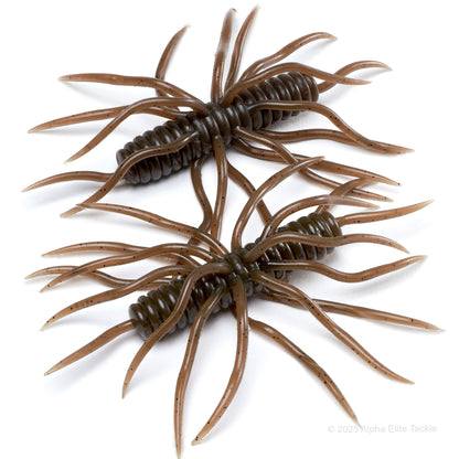 Close up of two Hideup Coike Thunder in the color Green Pumpkin on a white background