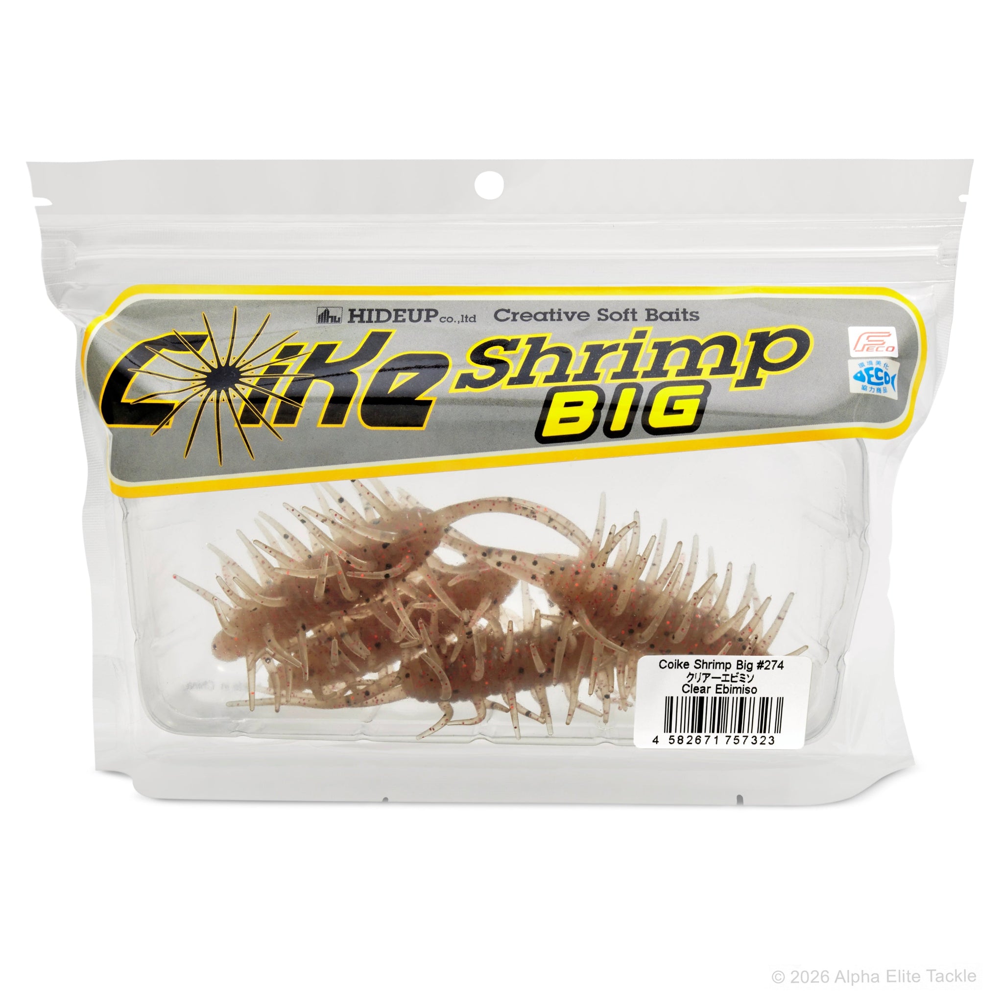 HIdeUp Coike Shrimp Creature Bait – Alpha Elite Fishing Tackle