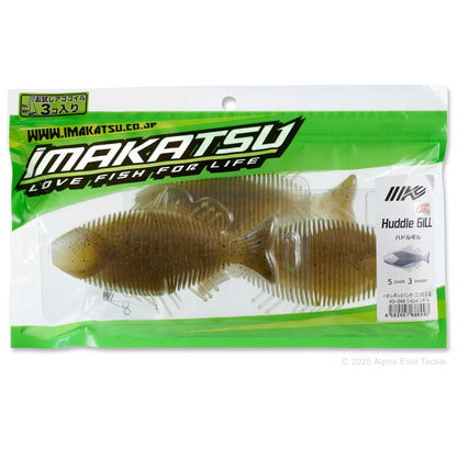 Close up of the five inch package of the Imakatsu Huddle Gill on a white background
