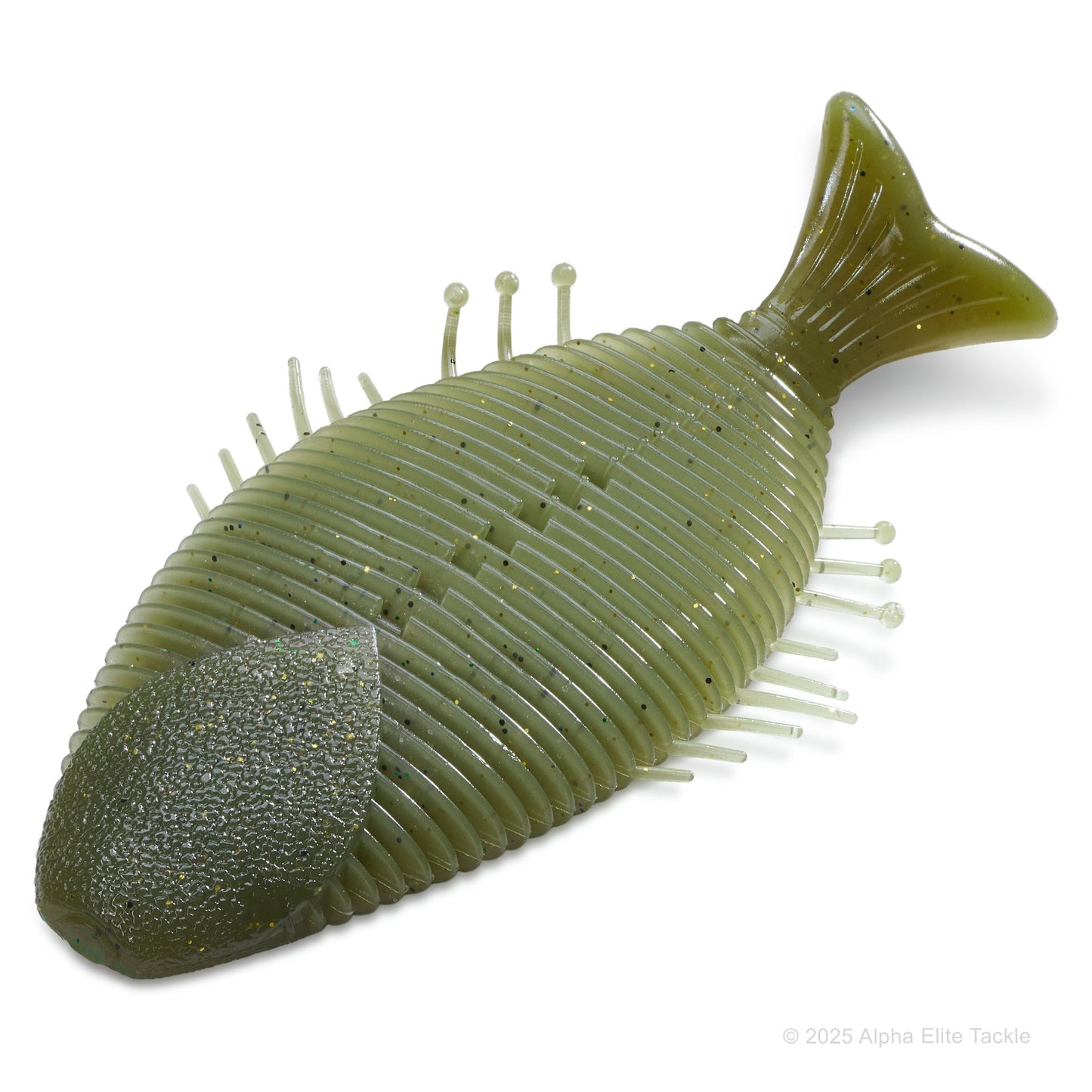 Close up of the Imakatsu Huddle Gill in the color Moss Gill on a white background