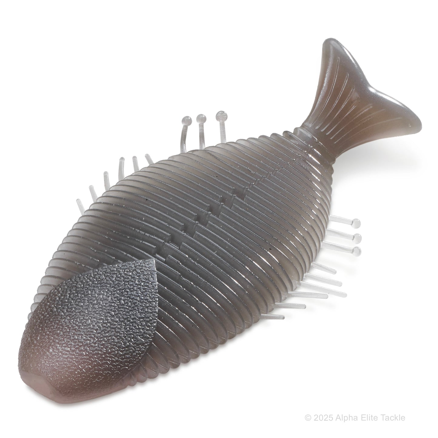 Close up of the Imakatsu Huddle Gill in the color Smoke Back Clear on a white background