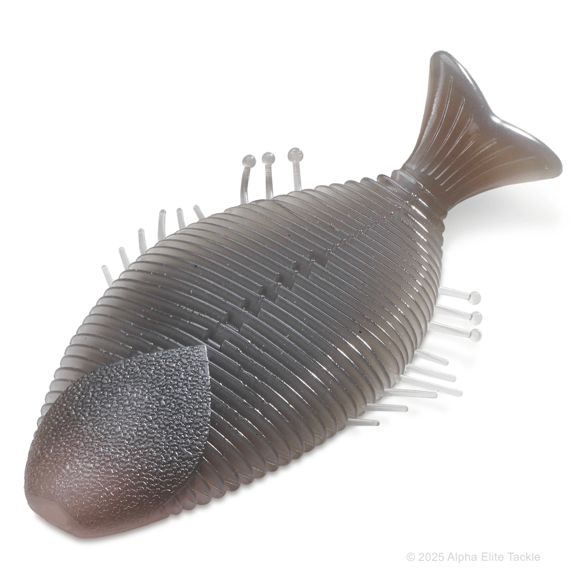 Close up of the Imakatsu Huddle Gill in the color Smoke Back Clear on a white background