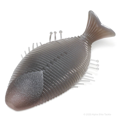 Close up of the Imakatsu Huddle Gill in the color Smoke Back Clear on a white background