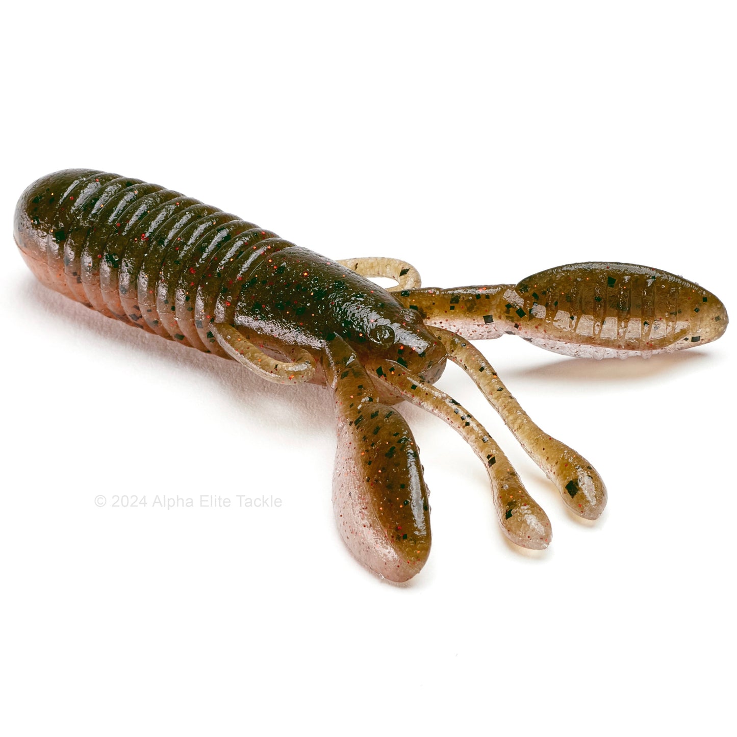 Close up of the Jackall Cover Craw in the color Crawfish on a white background