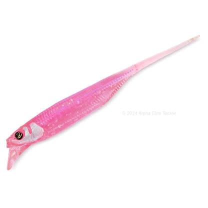 Close up of the Jackall Drift Fry 3.0 Strolling Minnows in the color Pink Wakasagi on white background