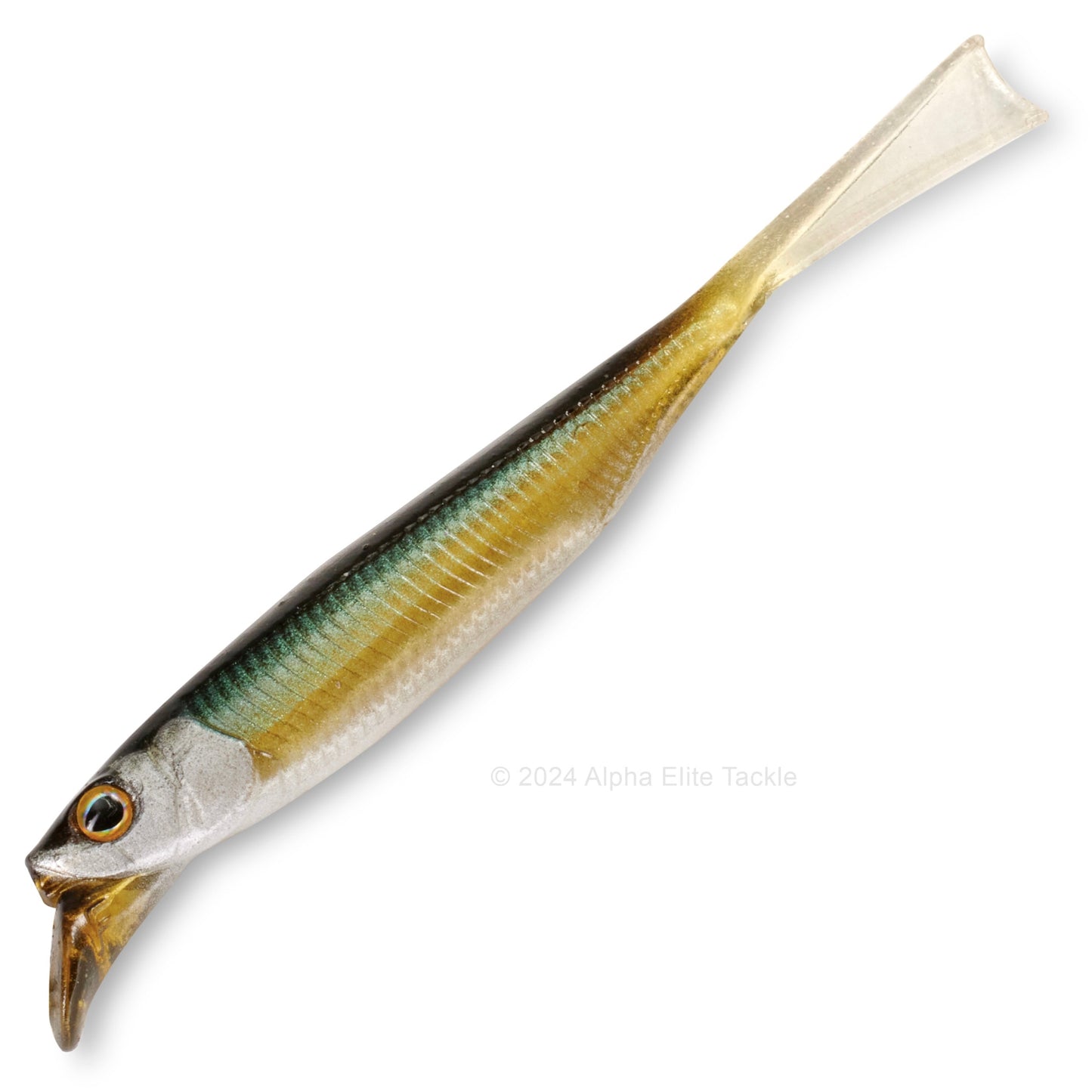 Close up of the Jackall Drift Fry 4.0 Strolling Minnows in the color Sweet Fish on white background