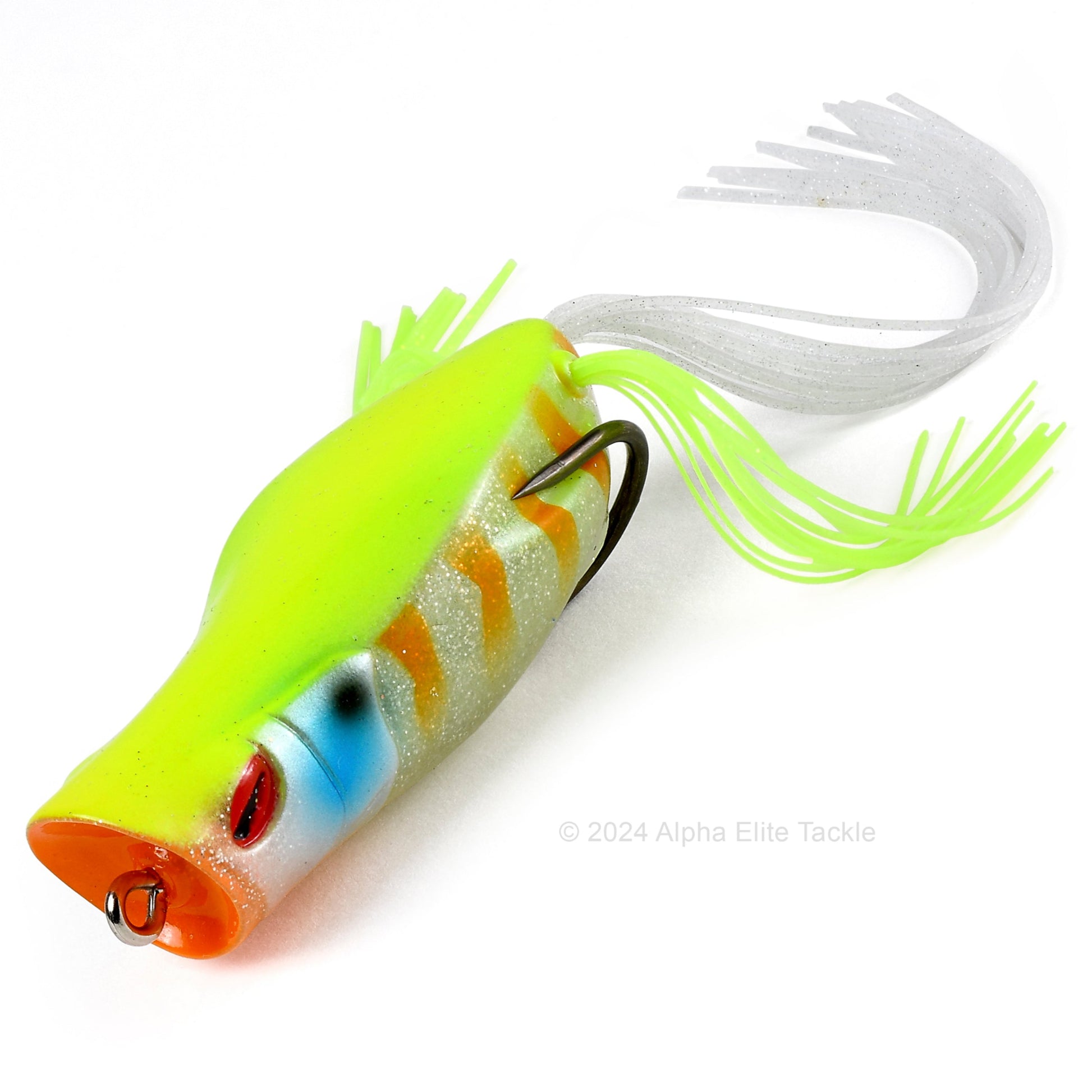Close up of the Jackall Gavacho Hollow Body Frog in the color Chart Back Gill on white background