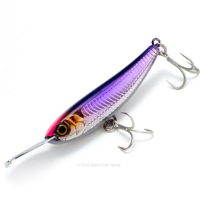 Close up of the Jackall Riser Bait 006 in the colorSight Kurakuru Katakuchi on a white background