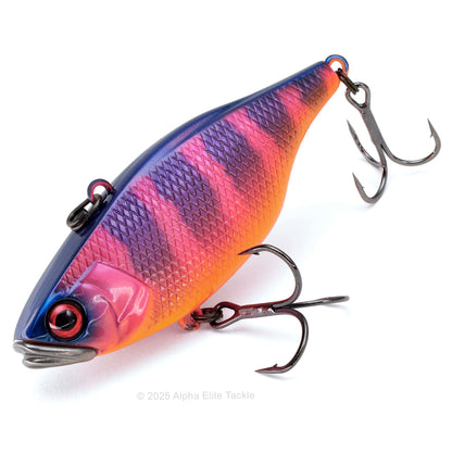 Colorful fishing lure with a white background