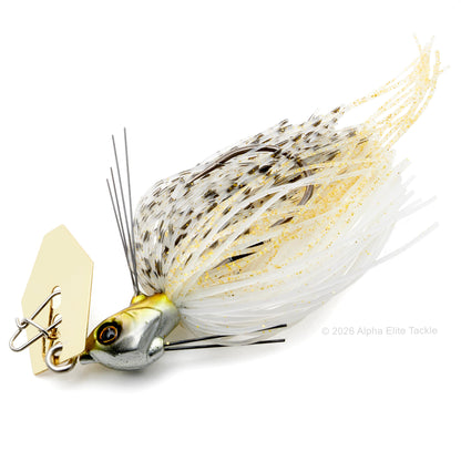 Close Up of the Jackall TG Super Break Blade Fine Bladed Jig in the color Japan Shad on a white background
