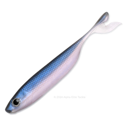 Close up of the Laysam Bariuo Strolling Minnow in the color Pro Blue on a white background.
