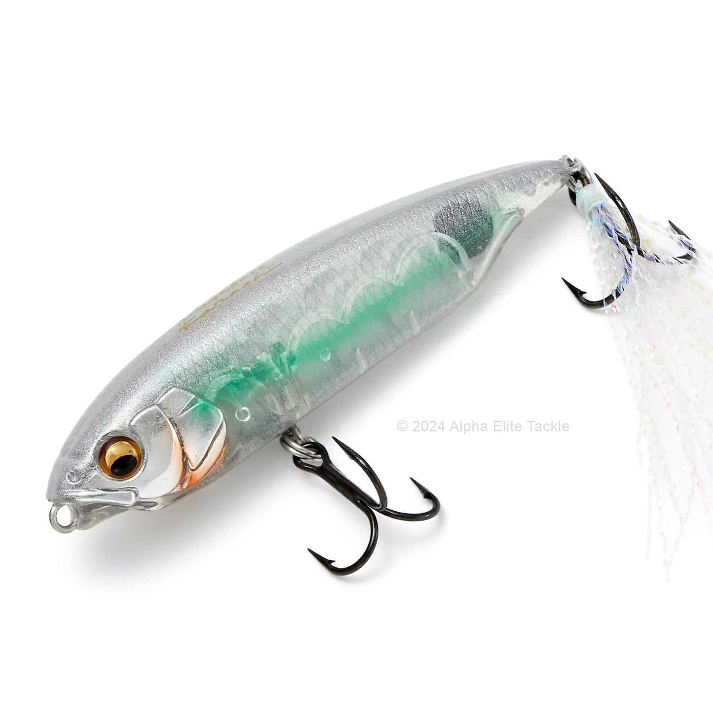 Megabass Karashi Twitch Bait in the color Shirauo KS on a white background