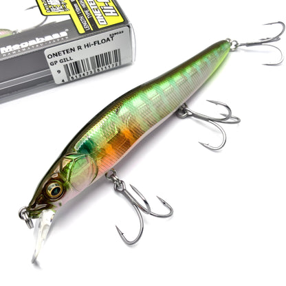 Fishing lure with packaging on a white background