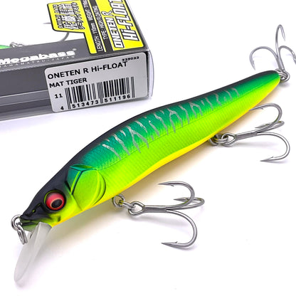 Fishing lure with packaging on a white background