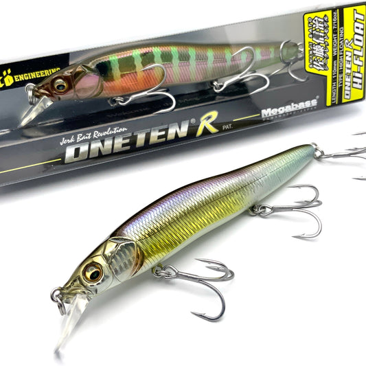 Fishing lure with packaging on a white background