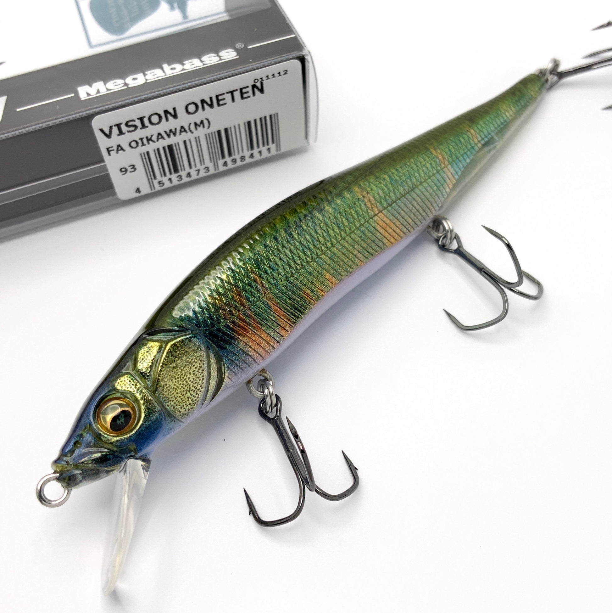 Megabass Ito Vision Oneten Jerkbait in the color FA Oikawa M on a white background