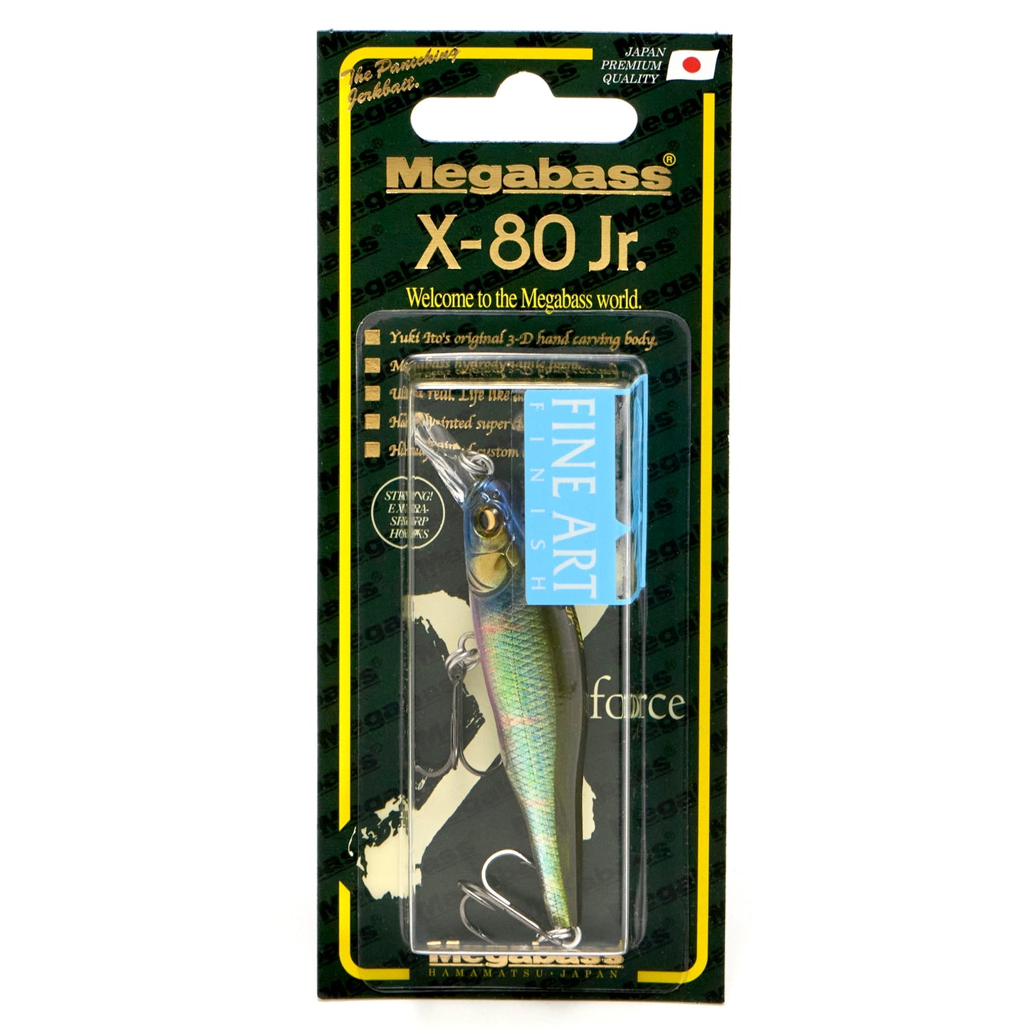 Megabass X 80 Junior Jerkbait in the color FA Oikawa M on a white background