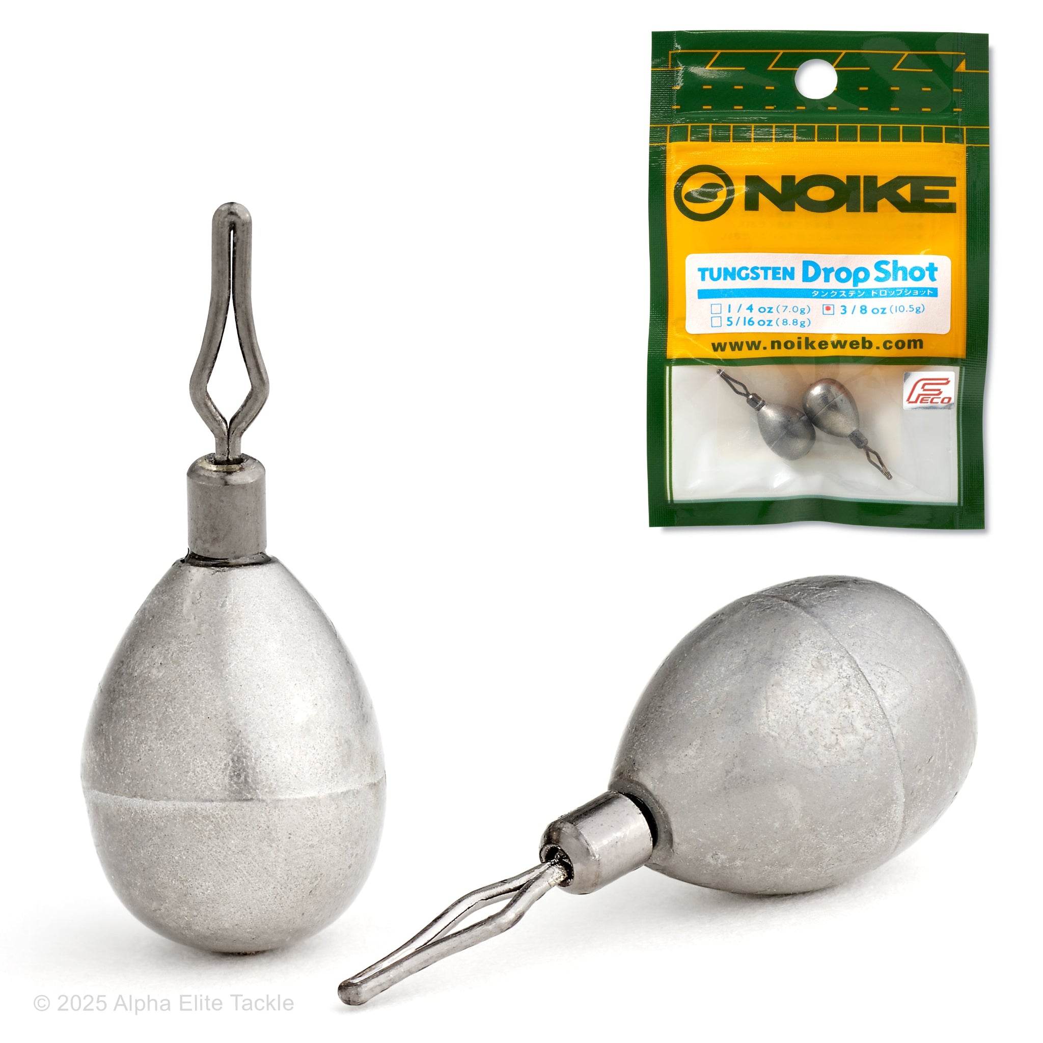 Noike Tungsten Drop Shot Sinker – Alpha Elite Fishing Tackle