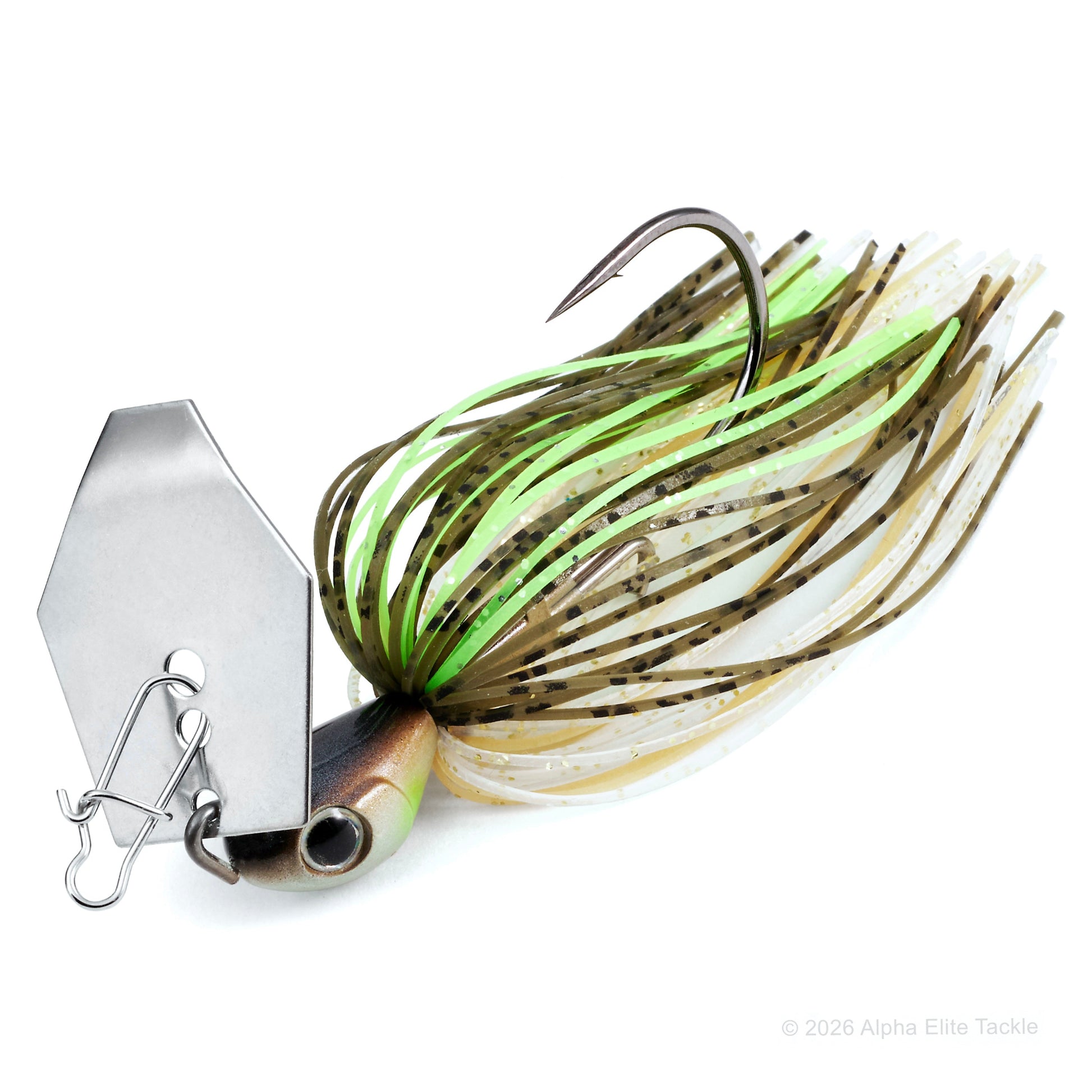 Close up of the Noike Kashin Blade Bladed Jig in the color Chart Ayu on a white background