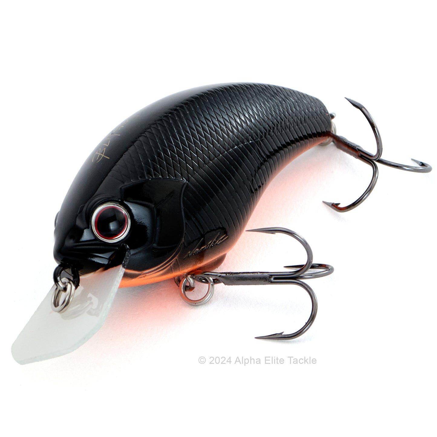 Close up of the OSP Blitz Squarebill Crankbait in the color Cosmo Black#P05.