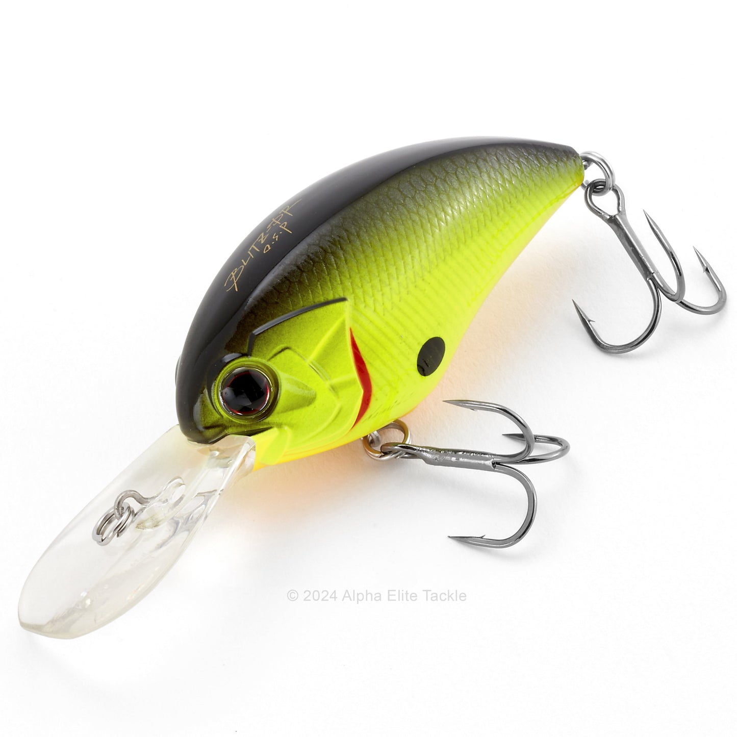 OSP Blitz DR Crankbait in the color Chart Black Back in on a white background