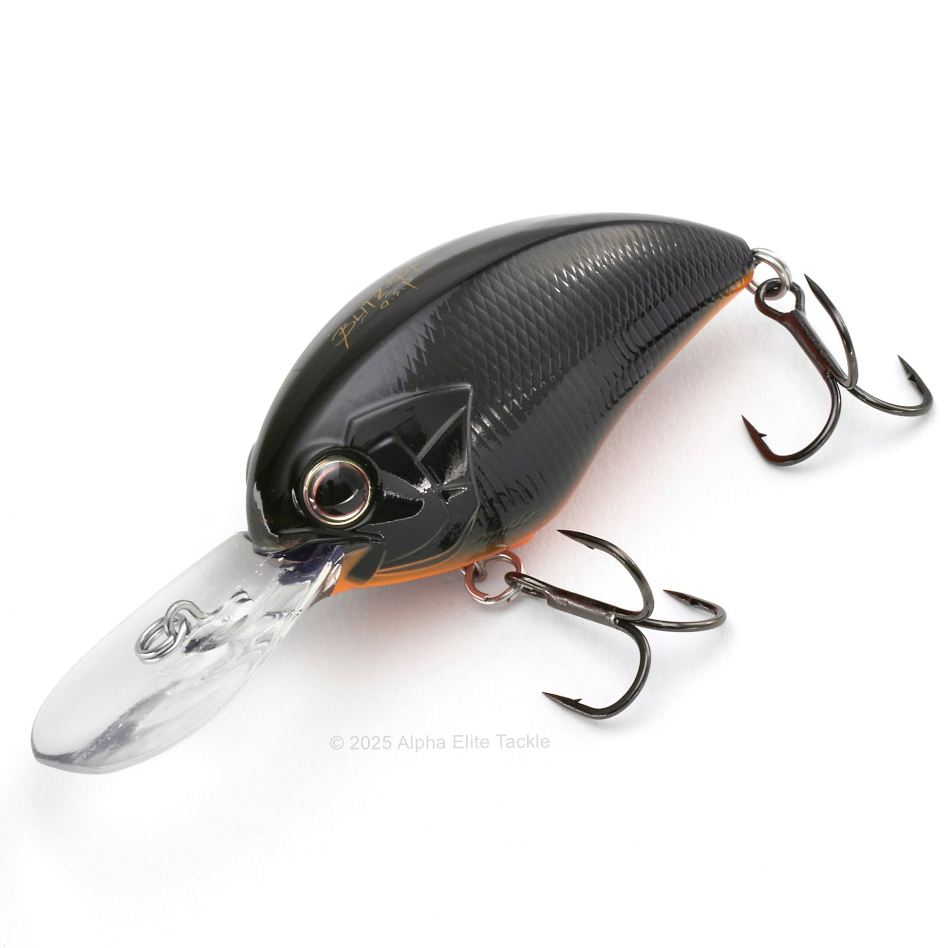 OSP Blitz DR Crankbait in the color cosmo black in on a white background