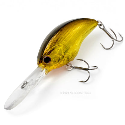 OSP Blitz EX Dr Crankbait in the color Half Mirror Gold on a white background