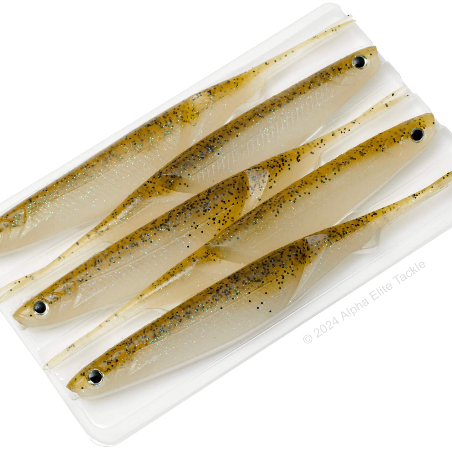 Close up of the Prize Sould Shad Strolling Minnow in the color LB Moroko