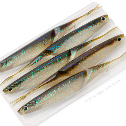 Close up of the Prize Sould Shad Strolling Minnow in the color LB Wakasagi