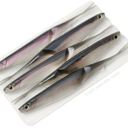 Close up of the Prize Sould Shad Strolling Minnow in the color Smoky Pearl