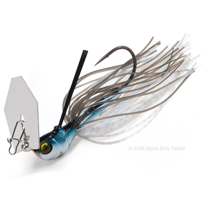 Fishing lure with detailed design on a white background