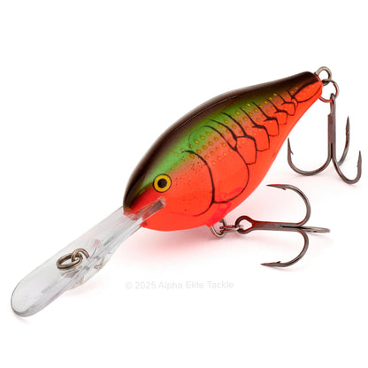 Close up of the Rapala Risto Rap RR07 crankbait in the color Red Crawdad