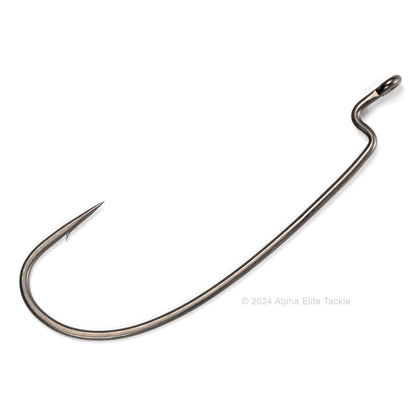 close up of a single Ryugi Double Edge Hook on a white background