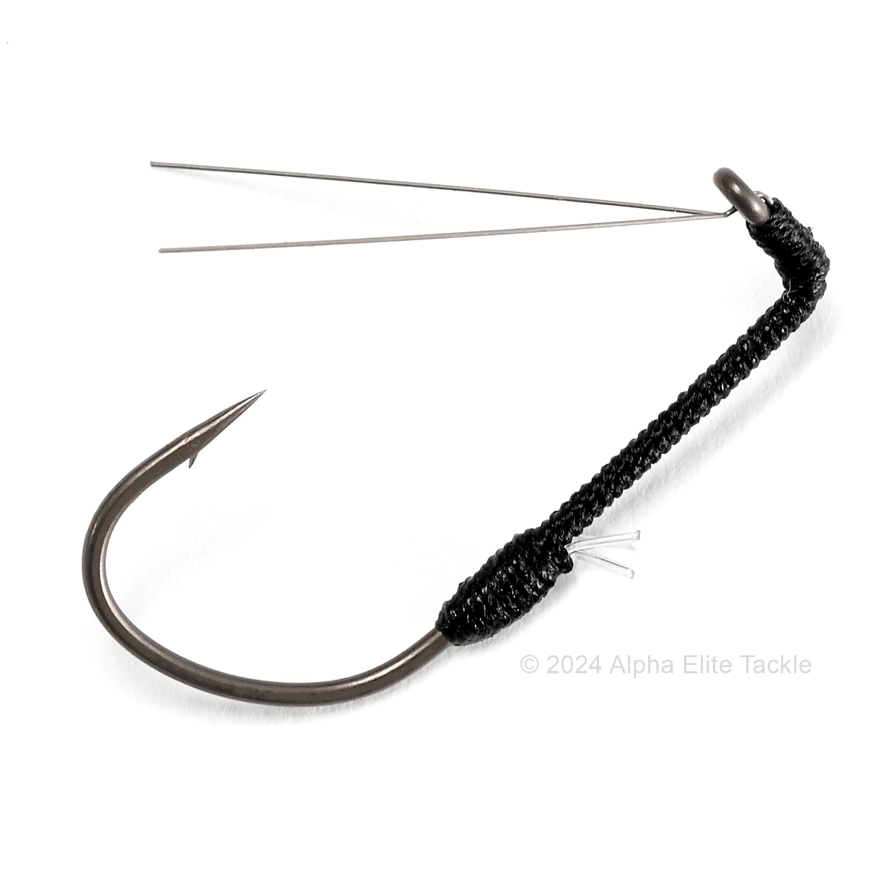 Close up of Ryugi Hover Shot FG strolling fishing hook on a white background