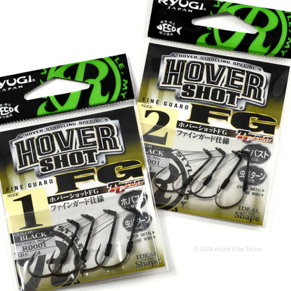 Two packages of Ryugi Hover Shot FG strolling fishing hooks on a white background