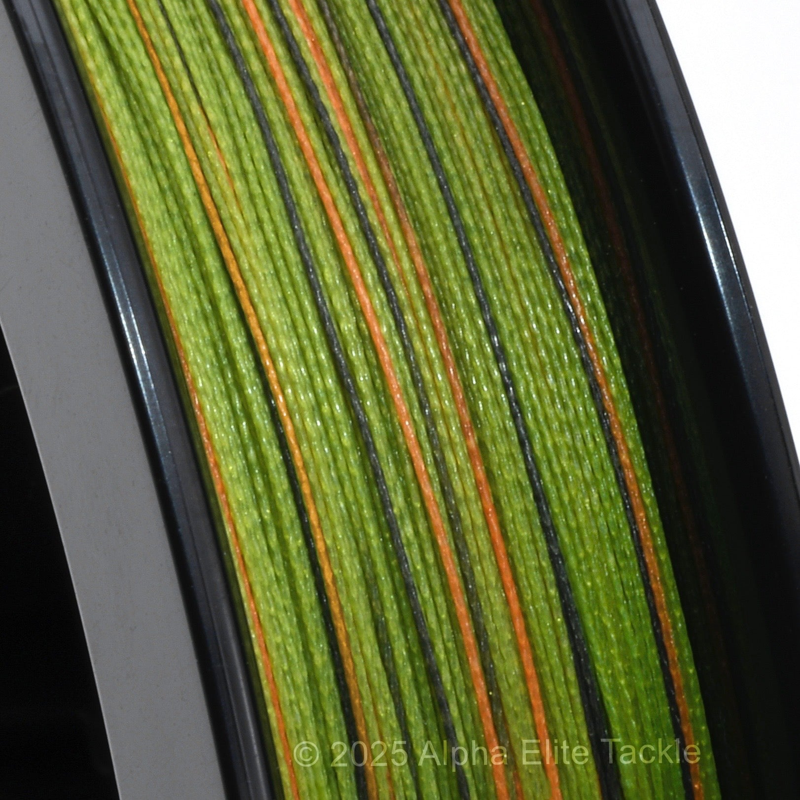 Close-up of Sunline Almight Braid Fishing Line in the color Olive