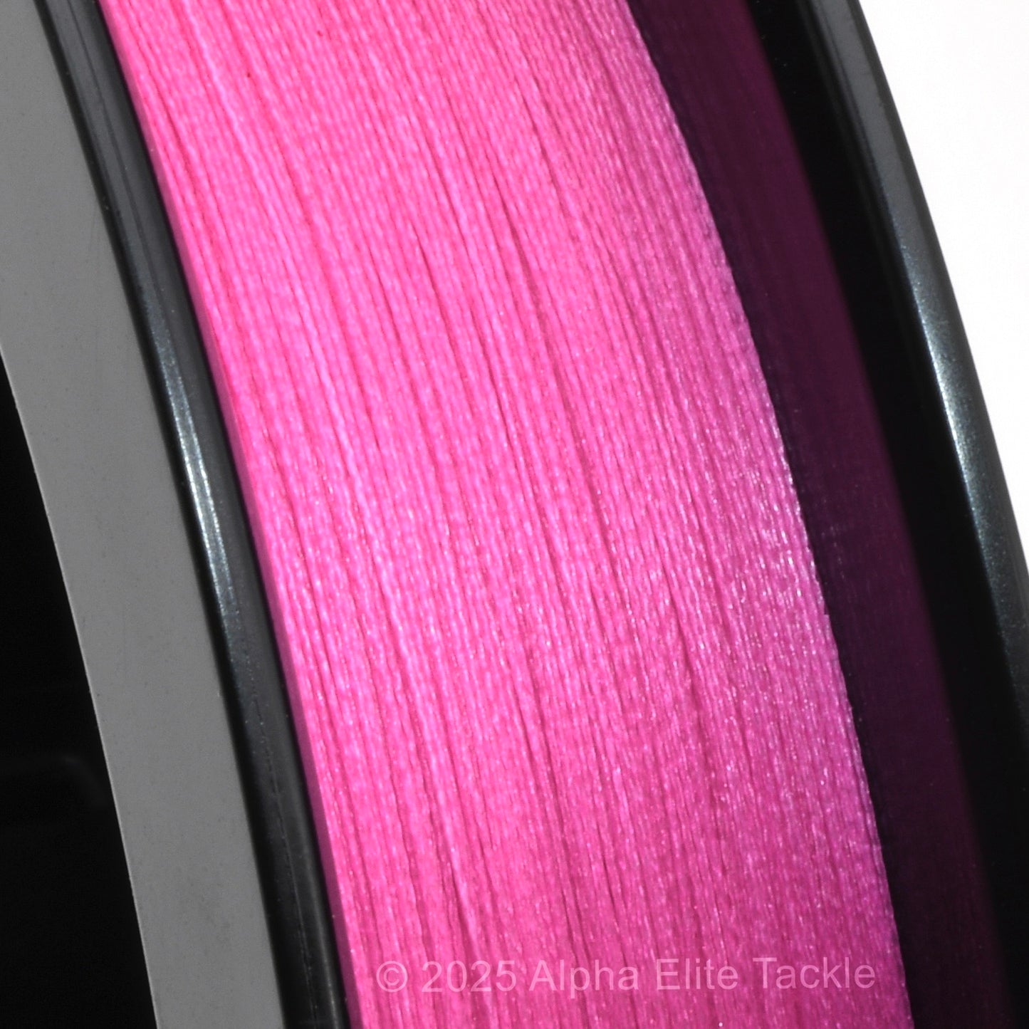 Close-up of Almight Braid Fishing Line in the color Pink.