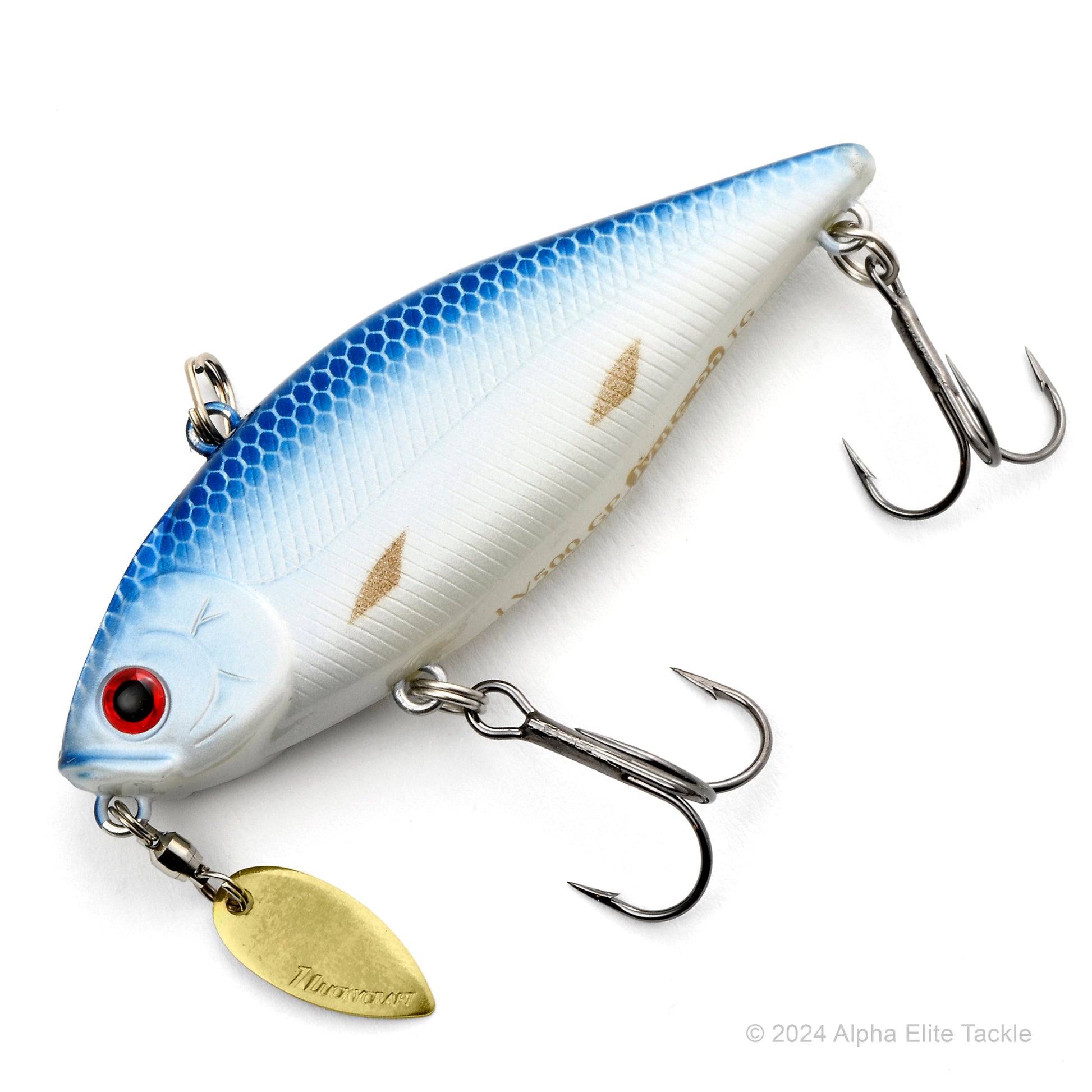 Close up of the Valley Hill LV500 Lipless Crankbait in the color Hasukko Bone.