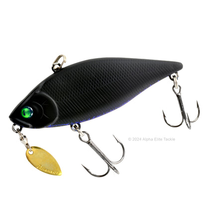 Close up of the Valley Hill LV500 Lipless Crankbait in the color Nanko Black.