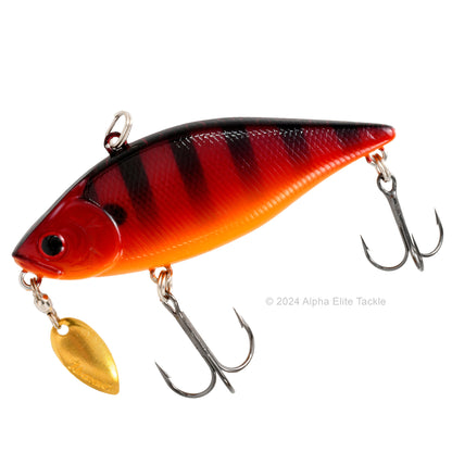 Close up of the Valley Hill LV500 Lipless Crankbait in the color Red Gill Bone.