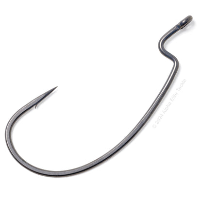 Close up of Zappy Bellows Wide Gap Offset Hook on white background